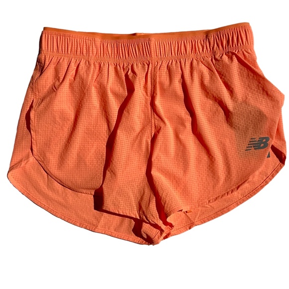 NWT New Balance RC Ultra Light Split Short 3" - Hot Mango - Small - Picture 1 of 6